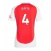 Arsenal Ben White #4 Hjemmedrakt Dame 2024-25 Korte ermer